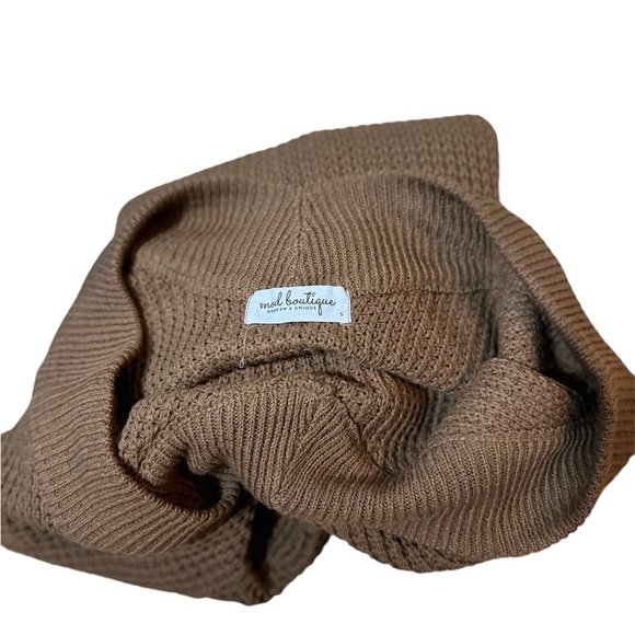 Mod Boutique Women Brown sweater pop bell sleeve Modern & Unique Size S - Picture 7 of 10